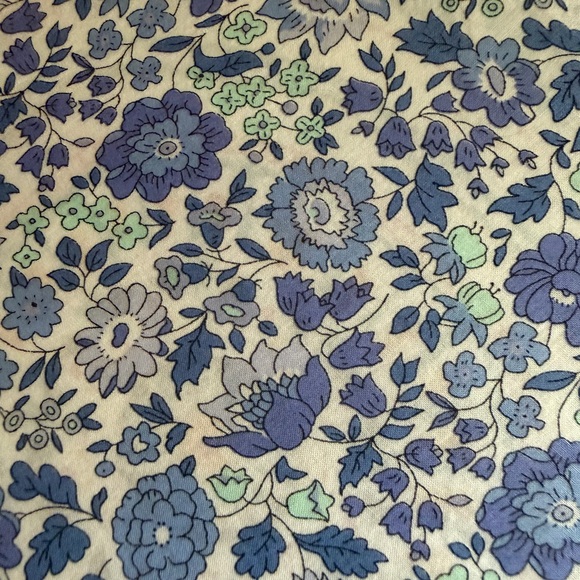 J. Crew Liberty Print Blue and White Floral Women’s blouse - Picture 3 of 4